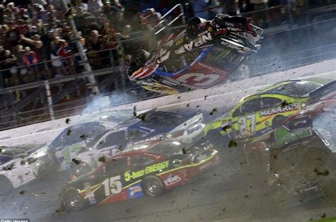 nascar crash last night video.